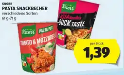 Hofer Knorr pasta snackbecher Angebot