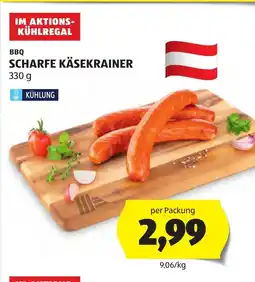 Hofer Bbq scharfe käsekrainer Angebot