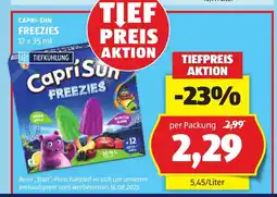 Hofer Capri-sun freezies Angebot