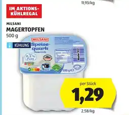 Hofer Milsani magertopfen Angebot