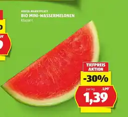 Hofer Hofer marktplat bio mini wassermelonen Angebot