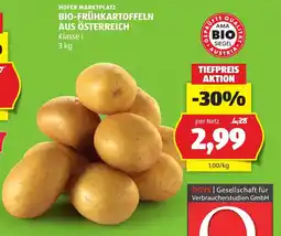Hofer Hofer marktplatz bio frühkartoffeln aus österreich Angebot