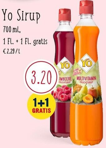 MPreis Yo Sirup 700ml Angebot