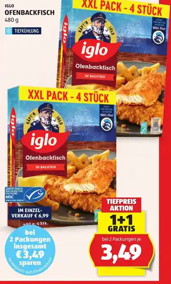 Hofer Iglo ofenbackfisch Angebot