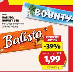 Hofer Mars balisto/ bounty 9er Angebot