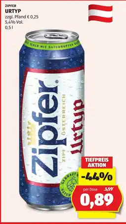 Hofer Zipfer urtyp Angebot