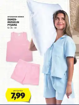 Hofer Up2fashion women damen- musselin pyjama Angebot