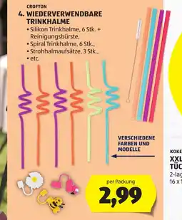 Hofer Wiederverwendbare trinkhalme Angebot