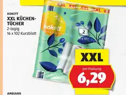 Hofer Kokett xxl küchen tücher Angebot