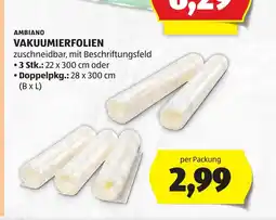 Hofer Ambiano vakuumierfolien Angebot