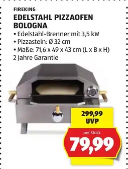Hofer Fireking edelstahl pizzaofen bologna Angebot
