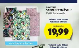 Hofer Novitesse satin bettwäsche Angebot