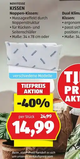 Hofer Novitesse kissen noppen kissen Angebot