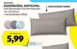 Hofer Novitesse kissenbezüge doppelpk Angebot