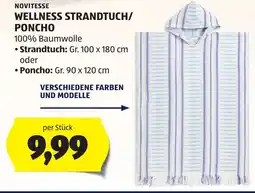 Hofer Novitesse wellness strandtuch/ poncho Angebot