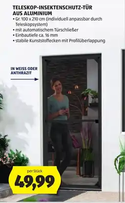 Hofer Teleskop-insektenschutz-tür aus aluminium Angebot