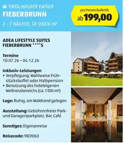Hofer Tirol/wilder kaiser fieberbrunn 2-7 nächte, üf oder hp Angebot