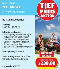 Hofer SALZBURG ZELL AM SEE 3 - 7 NÄCHTE, AI LIGHT Angebot