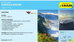 Hofer Kreuzfahrt kanaren & madeira Angebot