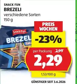 Hofer Snack fun brezeli Angebot