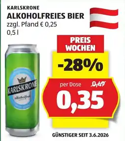 Hofer Karlskrone alkoholfreies bier Angebot
