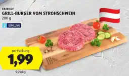Hofer Fairhof grill-burger vom strohschwein Angebot