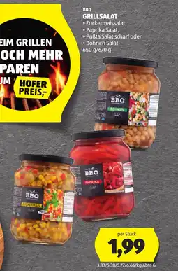Hofer Bbq grillsalat Angebot