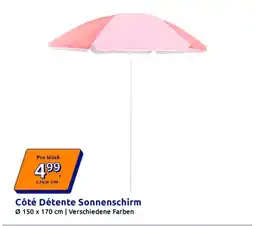 Action Côté Détente Sonnenschirm Angebot