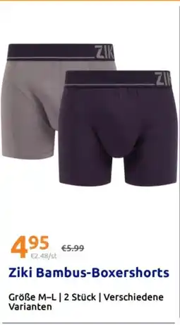 Action Ziki Bambus-Boxershorts Angebot