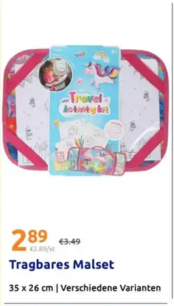Action Tragbares Malset Angebot
