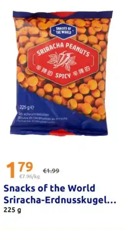 Action Snacks of the world sriracha-erdnusskugel Angebot