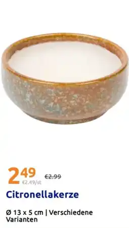 Action Citronellakerze Angebot