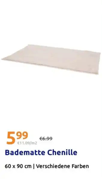 Action Badematte Chenille Angebot