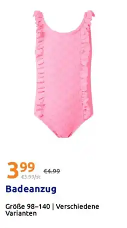 Action Badeanzug Angebot