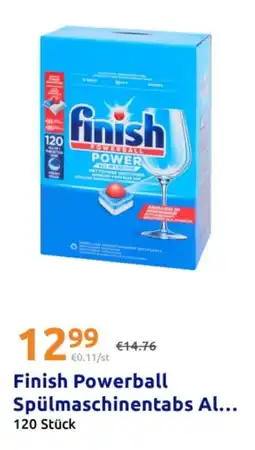 Action Finish powerball spülmaschinentabs al Angebot