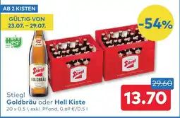 T&G Stiegl goldbräu oder hell kiste Angebot