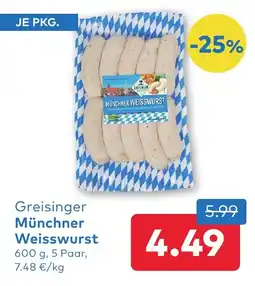 T&G Greisinger münchner weisswurst Angebot