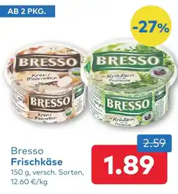 T&G Bresso frischkäse Angebot