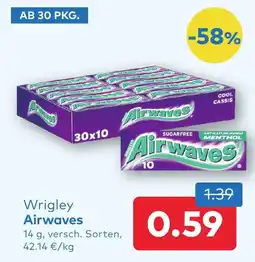 T&G Wrigley airwaves Angebot