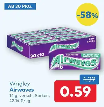 T&G Wrigley airwaves Angebot