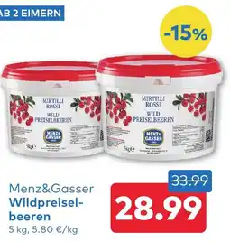 T&G Menz&Gasser Wildpreisel- beeren Angebot