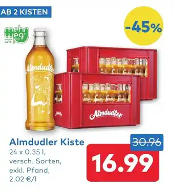 T&G Almdudler Kiste Angebot
