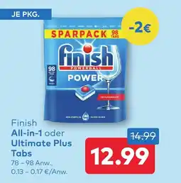 T&G Finish all-in-1 oder ultimate plus tabs Angebot