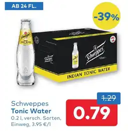 T&G Schweppes tonic water Angebot
