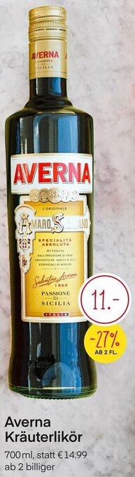 MPreis Averna Kräuterlikör 700 ml Angebot