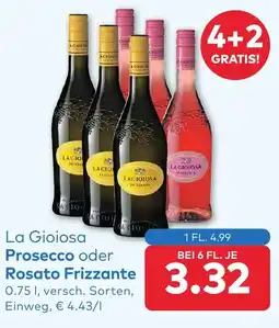 T&G La gioiosa prosecco oder rosato frizzante Angebot