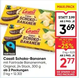 Maximarkt Casali schoko-bananen Angebot