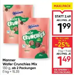 Maximarkt Manner Wafer Crunchies Mix Angebot
