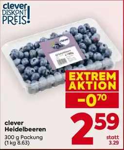 Billa Clever heidelbeeren Angebot