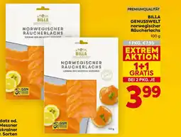 Billa Billa genusswelt norwegischer räucherlachs Angebot
